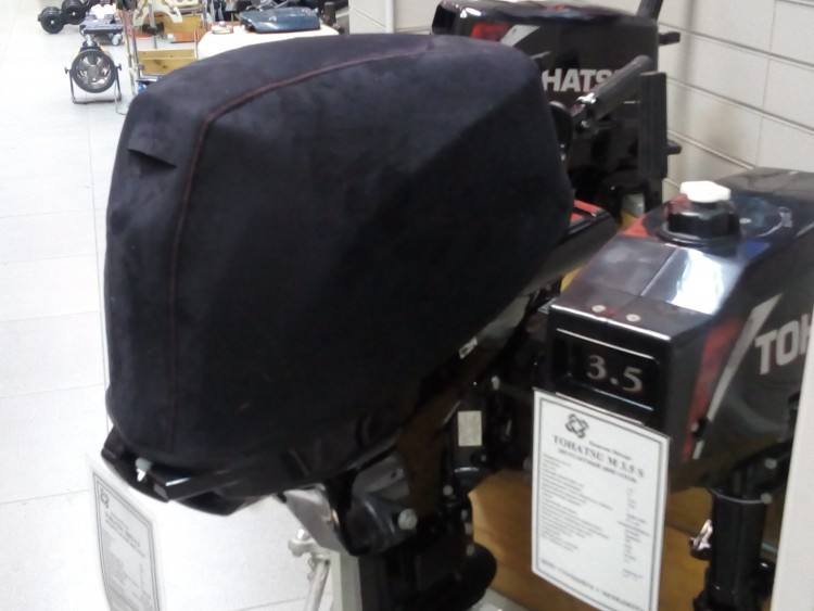 Неопреновый чехол - пыльник колпака (капота) лодочного мотора Tohatsu MFS 9,9 -15 -20 EFI