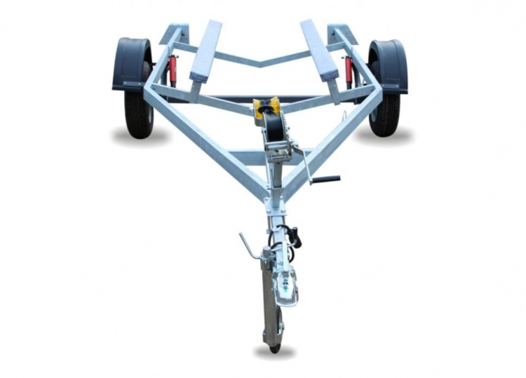 Автоприцеп РУСИЧ 550Д оцинкованный рессорная подвеска, две оси