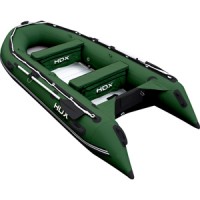 Надувная лодка HDX Oxygen 370 (цвет зеленый) + Лодочный мотор Nissan Marine NS 18 E2 1