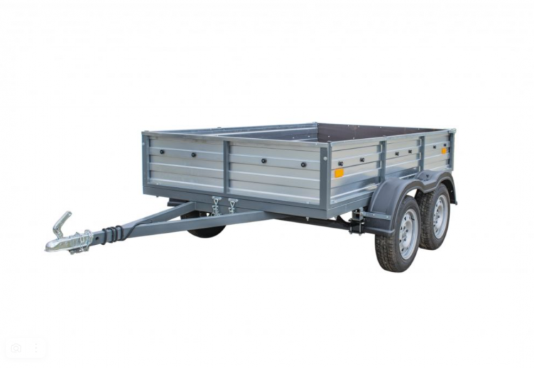 Автоприцеп СЛАВИЧ 255Д 2460х1500х400 крашенный серый рессороная подвеска, две оси