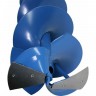 DDE Шнек для льда мотобура IceD-52-200 и др. (однозаходный, ф = 150 мм, L = 800 мм) в компл.с ножами, синий SiceA-150/800