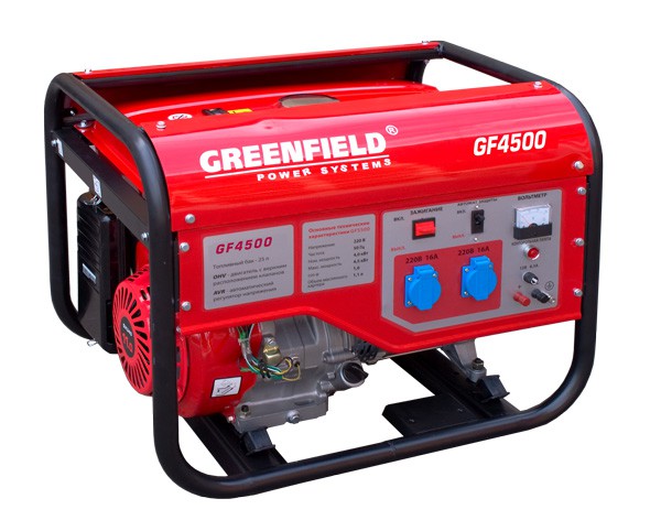 Бензиновый генератор GREEN-FIELD GF 4500 (LT 4500)