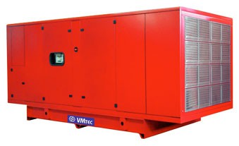 Стационарная дизельная трехфазная генераторная установка VMTEC PWD 410 I (в шумозащитном кожухе)