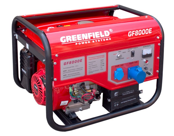 Бензиновый генератор GREEN-FIELD GF 8000E (LT 8000E)