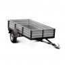 Купить автоприцеп LAKER Heavy Duty Light 400/рессора, профлист, откидной, черный ш 1,3 м/д 2,5м для перевозки грузов
