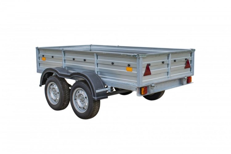 Автоприцеп РУСИЧ 253Д оцинкованный рессорная подвеска, две оси
